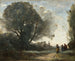 Souvenir de Terracina - Jean-Baptiste-Camille Corot — weergave van het kunstwerk