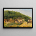 Les maisons Cabassud à Ville-d'Avray - Jean-Baptiste-Camille Corot — framed artwork on a wall