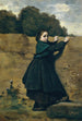 La Petite Curieuse - Jean-Baptiste-Camille Corot — weergave van het kunstwerk