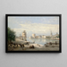 The Port of La Rochelle - Jean-Baptiste-Camille Corot — framed artwork on a wall