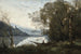 The Docked Boatman, Souvenir of an Italian Lake - Jean-Baptiste-Camille Corot — artwork view