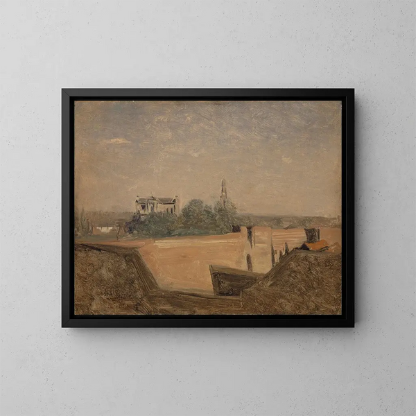 De vestingwerken van Arras - Jean-Baptiste-Camille Corot — ingelijst kunstwerk aan de muur