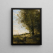 Les collectionneurs de bois - Jean-Baptiste-Camille Corot — framed artwork on a wall