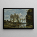 Drie koeien in een moeras - Jean-Baptiste-Camille Corot — ingelijst kunstwerk aan de muur