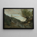 Een stroomversnelling in de Abruzzen - Jean-Baptiste-Camille Corot — ingelijst kunstwerk aan de muur