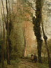 a Path Under the Trees in Spring - Jean-Baptiste-Camille Corot — artwork view