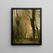 a Path Under the Trees in Spring - Jean-Baptiste-Camille Corot — framed artwork on a wall