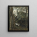 a stream under the woods - Jean-Baptiste-Camille Corot — framed artwork on a wall