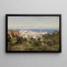 View of Genoa - Jean-Baptiste-Camille Corot — framed artwork on a wall