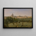 View of Rome from Monte Pincio - Jean-Baptiste-Camille Corot — framed artwork on a wall