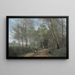 Ville d'Avray, le cavalier à l'entrée du bois - Jean-Baptiste-Camille Corot — framed artwork on a wall