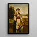 Vrouw met een kruik water - Jean-Baptiste-Camille Corot — ingelijst kunstwerk aan de muur