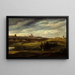 van Parijs uitzicht genomen vanaf de heuvels van Gentilly - Jean-Baptiste-Gabriel Langlac — ingelijst kunstwerk aan de muur