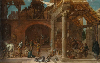 JeanBaptiste Blanchard - Un corps de garde dans les ruines dune glise.webp