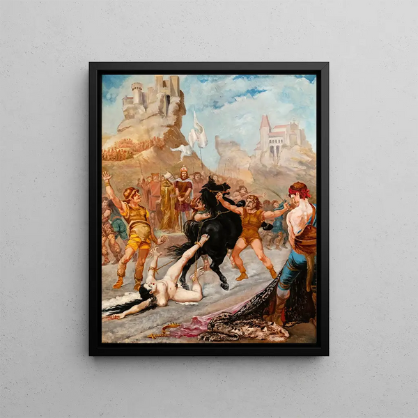 JeanBaptiste Cariven - Brunehildes death.webp