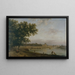 van Het Tuilerieënpaleis en de Pont Royal gezien vanaf de Cours-la-Reine - Jean-Baptiste François Genillion — ingelijst kunstwerk aan de muur