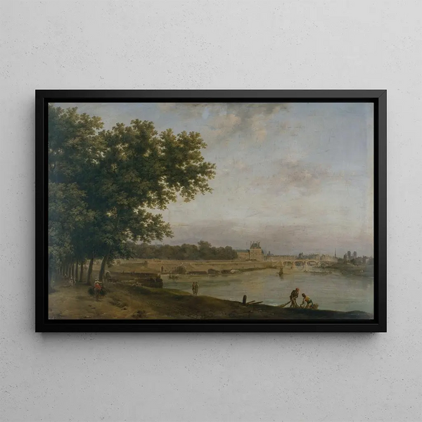 JeanBaptiste Franois Genillion - Les Tuileries et le Pont Royal vus du CourslaReine.webp