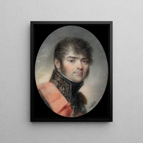 Portrait of Henri Gratien Count Bertrand - Jean-Baptiste Isabey — framed artwork on a wall