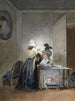 De Borduurster - Jean-Baptiste Mallet — weergave van het kunstwerk
