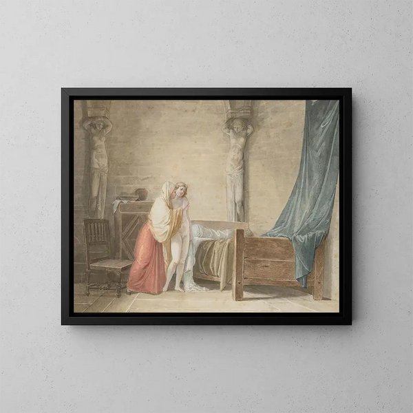 Les Derniers Conseils - Jean-Baptiste Mallet — framed artwork on a wall