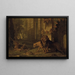 Atalante en Hippomène getransformeerd in leeuwen - Jean-Baptiste Oudry — ingelijst kunstwerk aan de muur