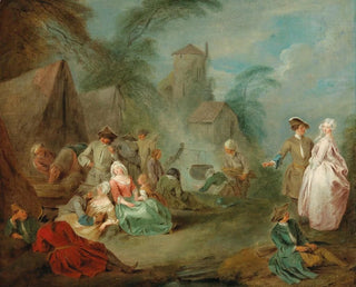 JeanBaptiste Pater - A Military Encampment.webp