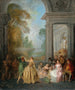 dansers in een paviljoen - Jean-Baptiste Pater — weergave van het kunstwerk