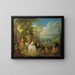 Feest in galante stijl in een kustlandschap - Jean-Baptiste Pater — ingelijst kunstwerk aan de muur