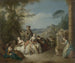 Feest van de galante in een landschap - Jean-Baptiste Pater — weergave van het kunstwerk