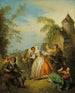 Le Colin-maillard, Blind Man's Buff - Jean-Baptiste Pater — weergave van het kunstwerk