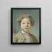 Portrait of a Boy - Jean-Baptiste Perronneau — framed artwork on a wall