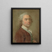 Portrait of a gentleman - Jean-Baptiste Perronneau — framed artwork on a wall