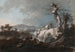Landscape Painting with Rocky Scenery - Jean-Baptiste Pillement — artwork view