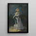 an elegant young woman - Jean-Baptiste Pillement — framed artwork on a wall
