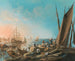 Aan de monding van de rivier de Taag - Jean-Baptiste Pillement — weergave van het kunstwerk