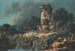 The old tower, pastoral landscape - Jean-Baptiste Pillement — artwork view