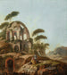 Landscape painting with the ruins of the Minerva Medica temple in Rome - Jean-Baptiste Pillement — artwork view