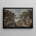 Scene of a market in an imaginary oriental port - Jean-Baptiste Pillement — framed artwork on a wall