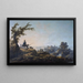 Landscape painting lively - Jean-Baptiste Pillement — framed artwork on a wall