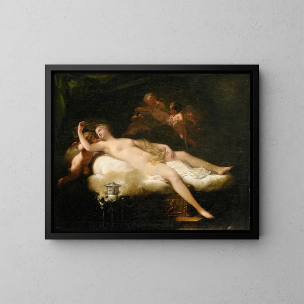 Psyché - Jean-Baptiste Regnault — framed artwork on a wall