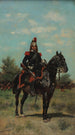 Officier de dragons monté - Jean-Baptiste Édouard Detaille — weergave van het kunstwerk