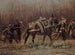 van een militaire scène met ambulance-pony's, fragment van het panorama van Champigny - Jean-Baptiste Édouard Detaille — weergave van het kunstwerk