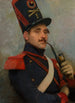 Zelfportret in Franse artillerie-uniform - Jean-Baptiste Édouard Detaille — weergave van het kunstwerk