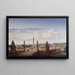 La place de la Concorde vue de la terrasse du bord de l'eau, le roi Louis-Philippe traverse la place en voiture - Jean-Charles Geslin — ingelijst kunstwerk aan de muur