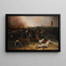 Le Maréchal d'Empire Louis Nicolas Davout Tombe de Cheval Ordonne l'Assaut de Markgrafneusiedl lors de la Bataille de Wagram - Jean-Charles Langlois — ingelijst kunstwerk aan de muur