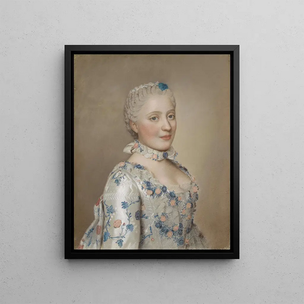 Marie-Josèphe de Saxe Dauphine de France - Jean-Étienne Liotard — framed artwork on a wall