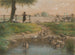 van Kinderen van boeren bij de eendenpoel - Jean-François Millet — weergave van het kunstwerk