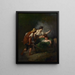 Terugkeer van de velden - Jean-François Millet — ingelijst kunstwerk aan de muur