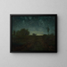 Sterrennacht - Jean-François Millet — ingelijst kunstwerk aan de muur