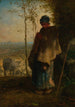 La Petite Bergère - Jean-François Millet — weergave van het kunstwerk